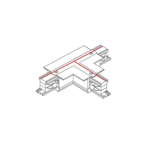 Коннектор для трехфазной трековой системы T-образный левый 1 Nowodvorski Ctls Power White 8247