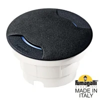 Грунтовый светильник Fumagalli Ceci 160-2L 3F2.000.000.AXC1R, Черный и Прозрачный, с лампой 800Lm, 3000К