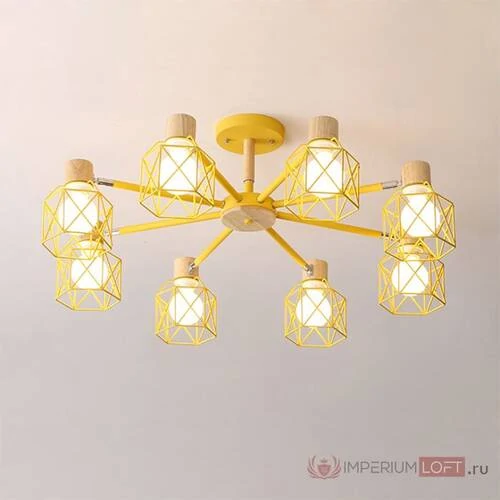 Потолочная Люстра Corf B3 Green 5 Lamps By Imperiumloft