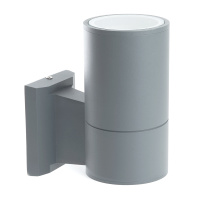 Светильник садово-парковый Feron DH0701,  на стену вверх,  E27 230V, серый, 06297