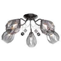 Потолочная люстра Lgo Seminole, 5xE14, Хром и Серый (Lussole, LSP-8280)