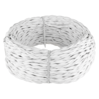 W6452501/ Электроустановочные изделия - Ретро кабель витой 2х1,5 (белый)