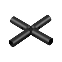 Соединитель Гибкий "x" Glat Konst, Черный (Novotech, 359381)