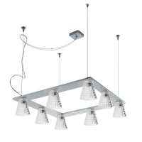 Подвесной светильник Flow, Прозрачный/Хром (Fabbian, D28A0700 Flow)